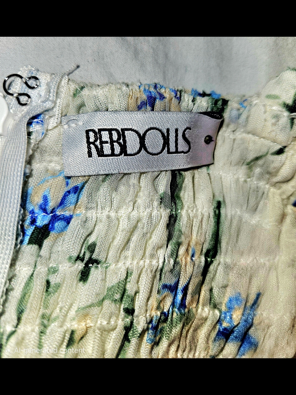 Rebdolls Floral Ruffle Maxi Dress β Size 2X β Boho Cottagecore β EUC - Picture 9 of 10